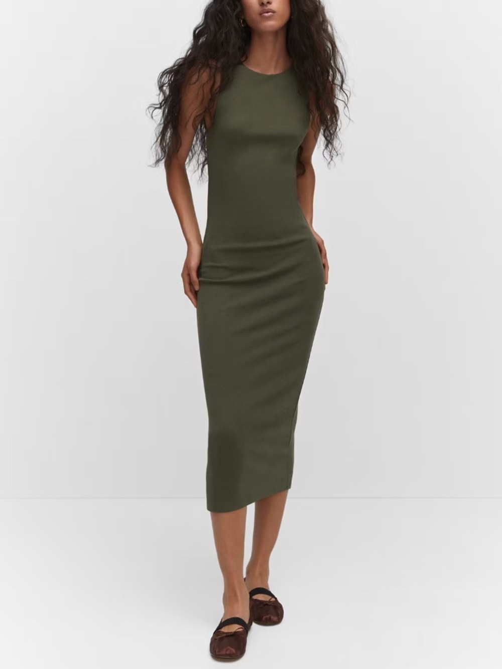 Mango | Cotton midi dress